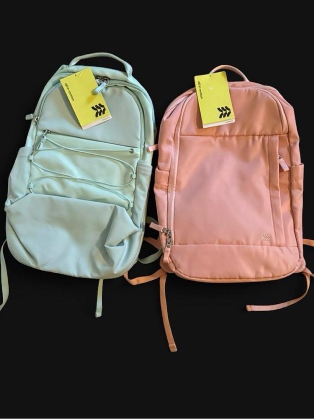 all in motion Mint Green & Blush Pink Women's Backpack Duo